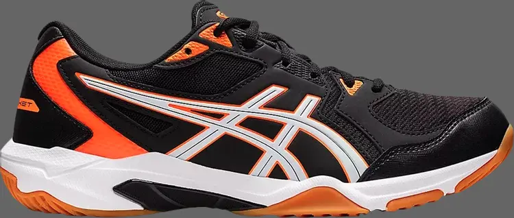 

Кроссовки gel rocket 10 2e wide 'black shocking orange' Asics, черный