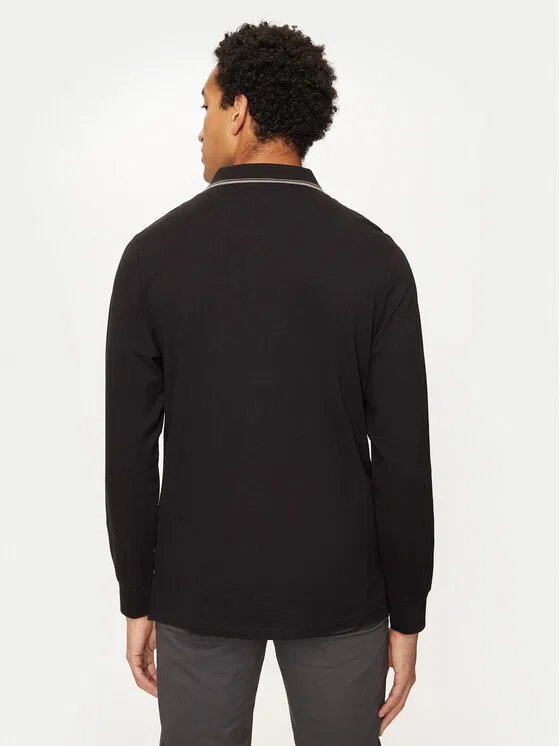 Поло regular fit U.S. Polo Assn., черный — фото 3