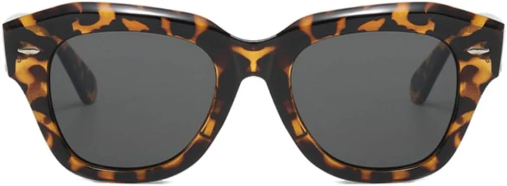 

Солнцезащитные очки с защитой UV400 | Оправа «кошачий глаз» с заклепками | для женщин и мужчин, для занятий спортом на открытом воздухе и вождения DSVIGF, Green Gray