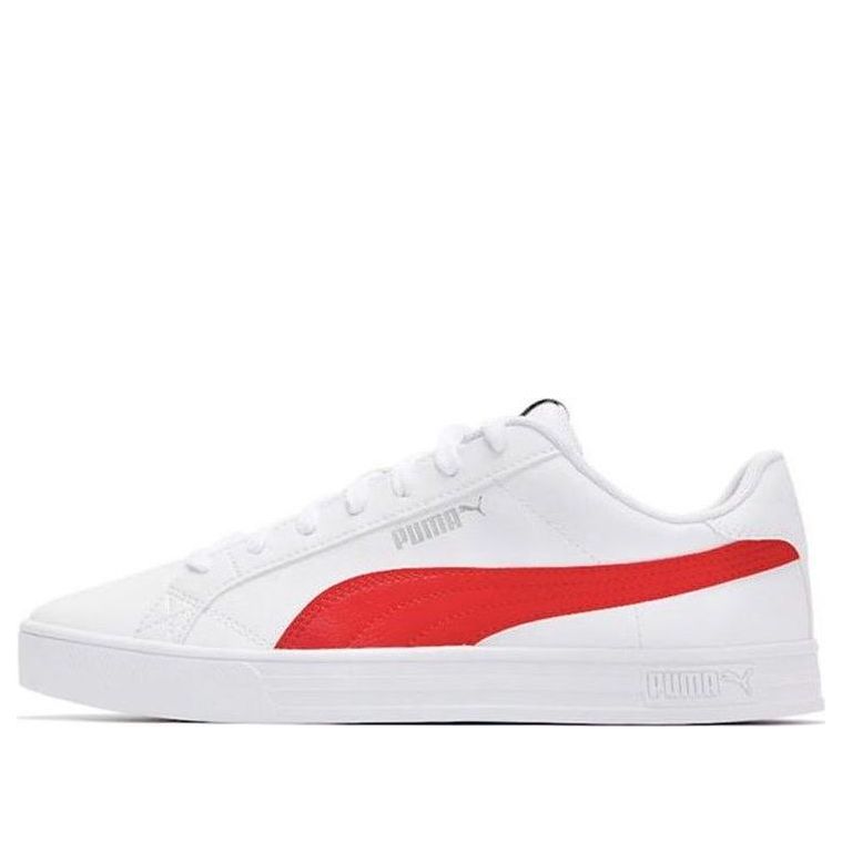 

Кеды PUMA Smash Vulc V3 Lo 'White High Risk Red', красный