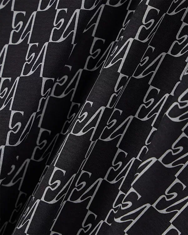 Мужская футболка с принтом Emporio Armani, темно-синий — фото 3