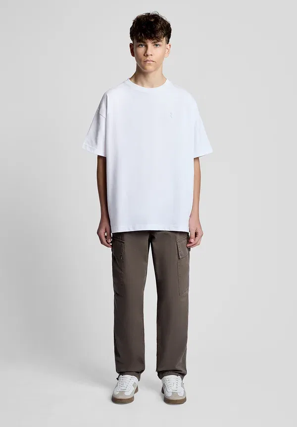 Футболка с длинным рукавом из хлопка Heavy weight relaxed t-shirt, Lyle & Scott, белый