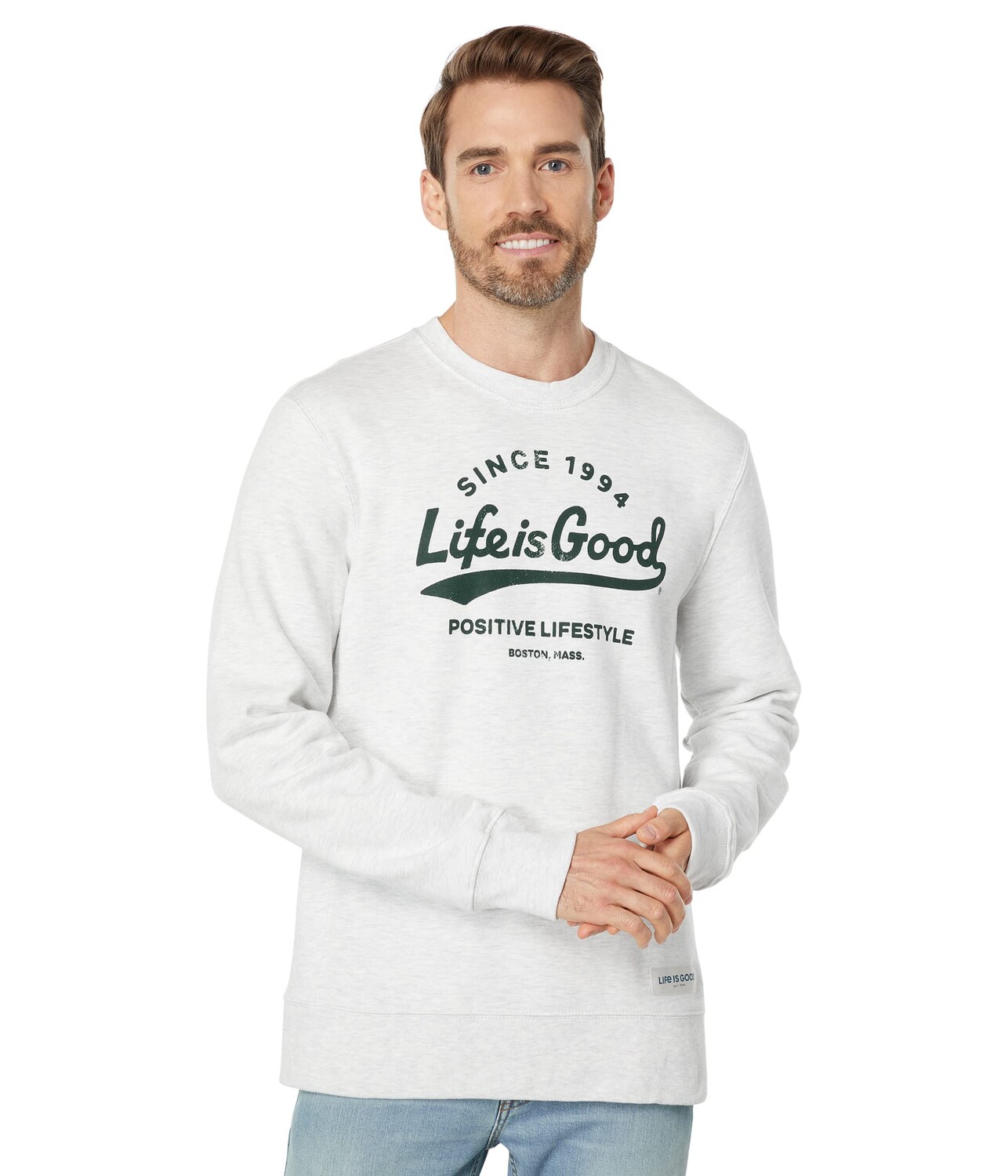 

Пуловер Life is Good, Ballyard Simply True Fleece Crew, Белый, Пуловер Life is Good, Ballyard Simply True Fleece Crew