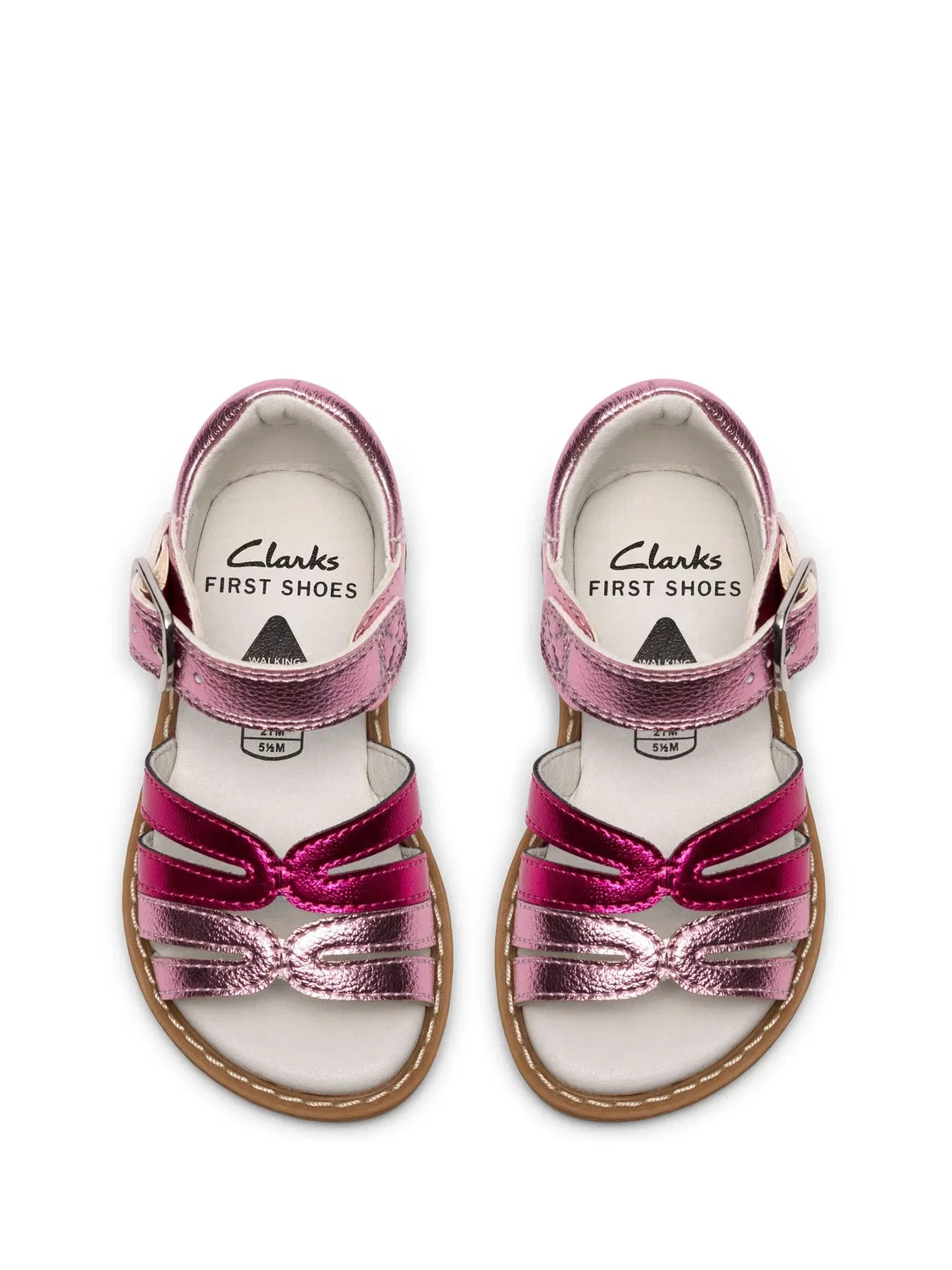 Сандалии Clarks Luana Dress, кожаные, розовые — фото 4