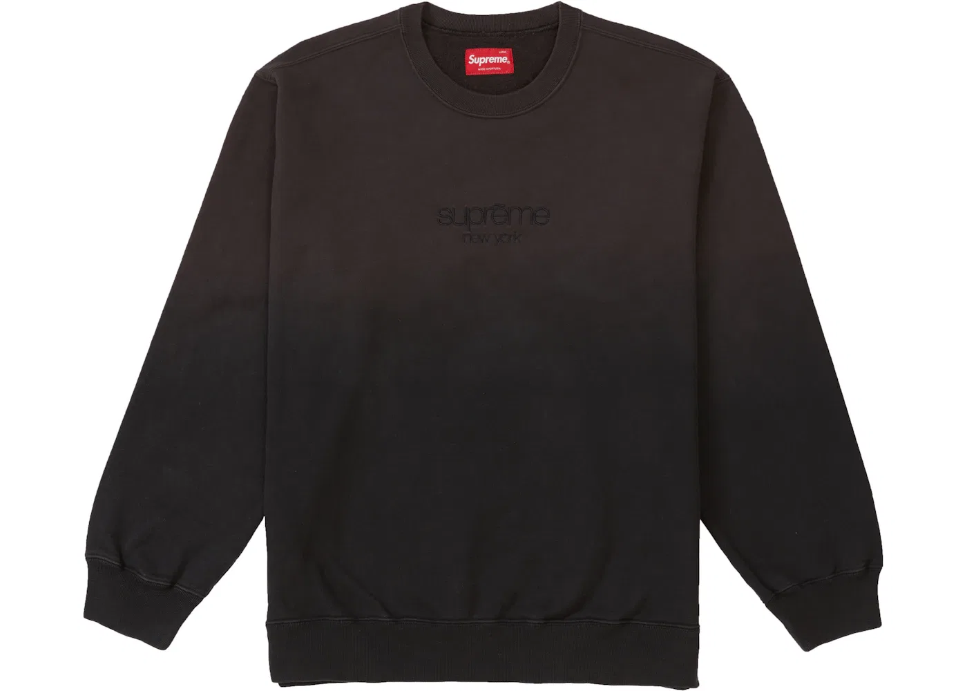 Мужской свитшот с круглым вырезом Supreme Crewneck, Black