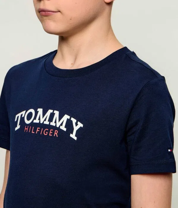 Детская футболка Tommy Hilfiger, Blu Marino — фото 4