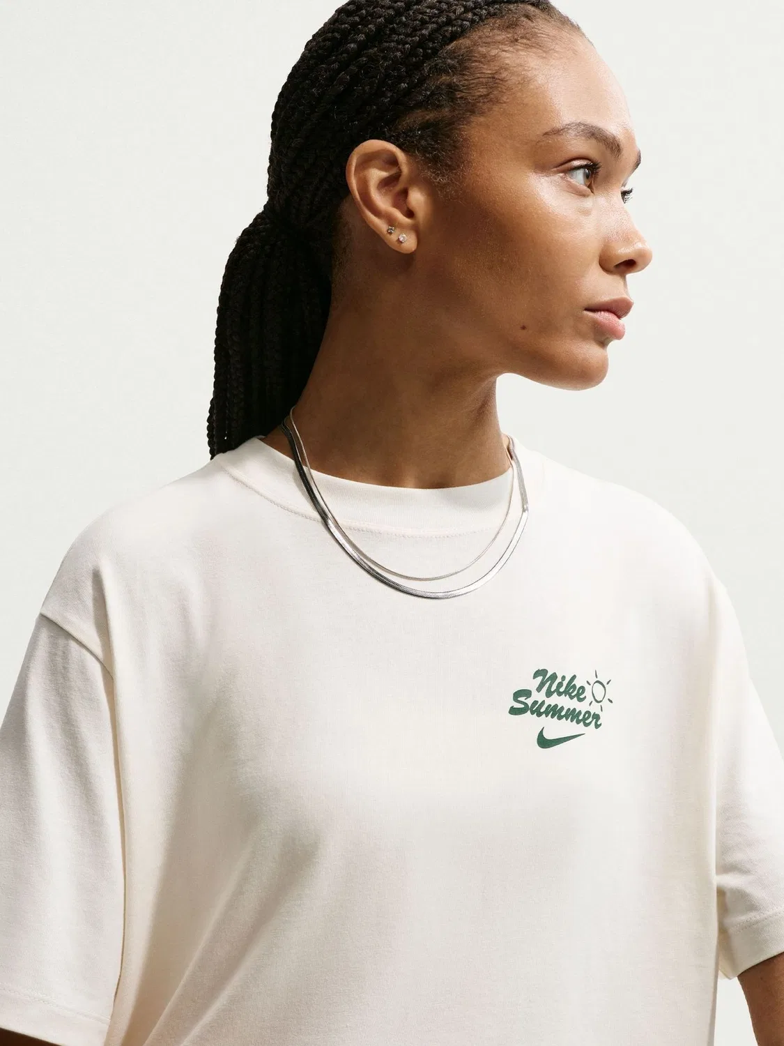 Футболка, свободный крой Nike, Pale Ivory — фото 4