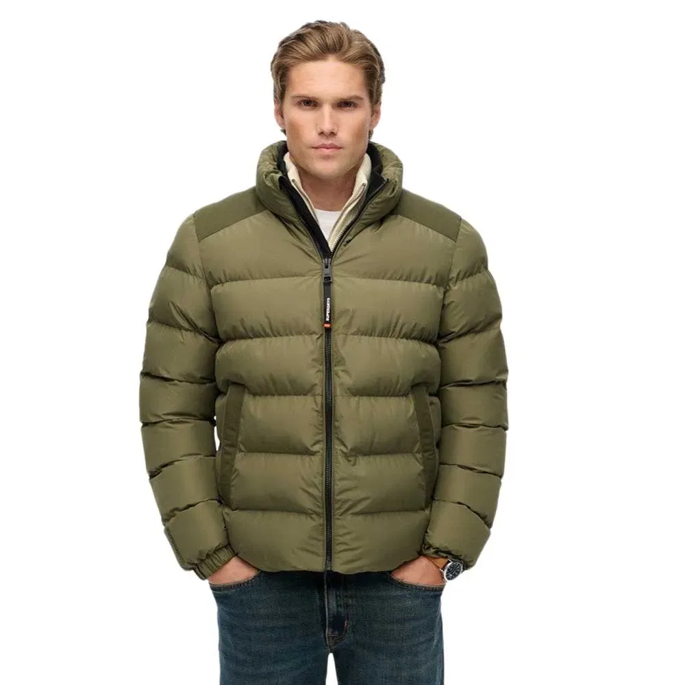 Куртка утепленная Sports Superdry, зеленый