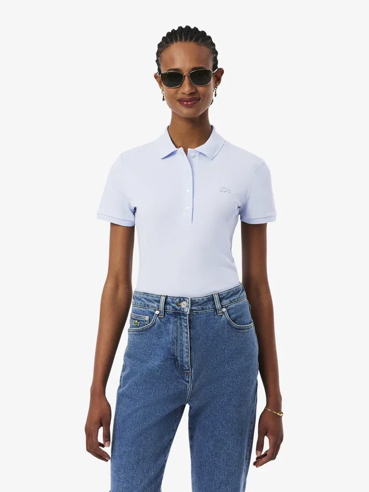Футболка поло LACOSTE Mini Pique Slim Fit, Lavender
