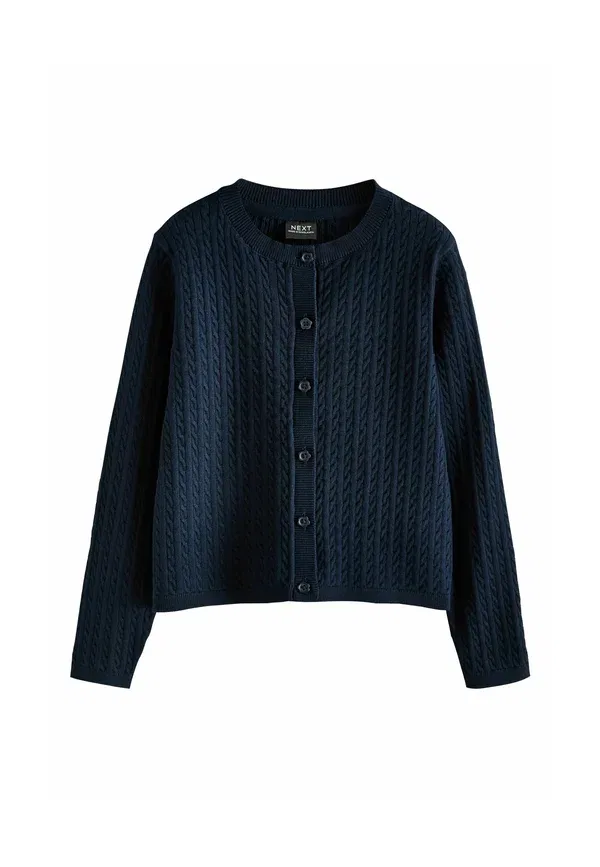 Кардиган вязаный Cable Knit Next, navy blue, темно-синий