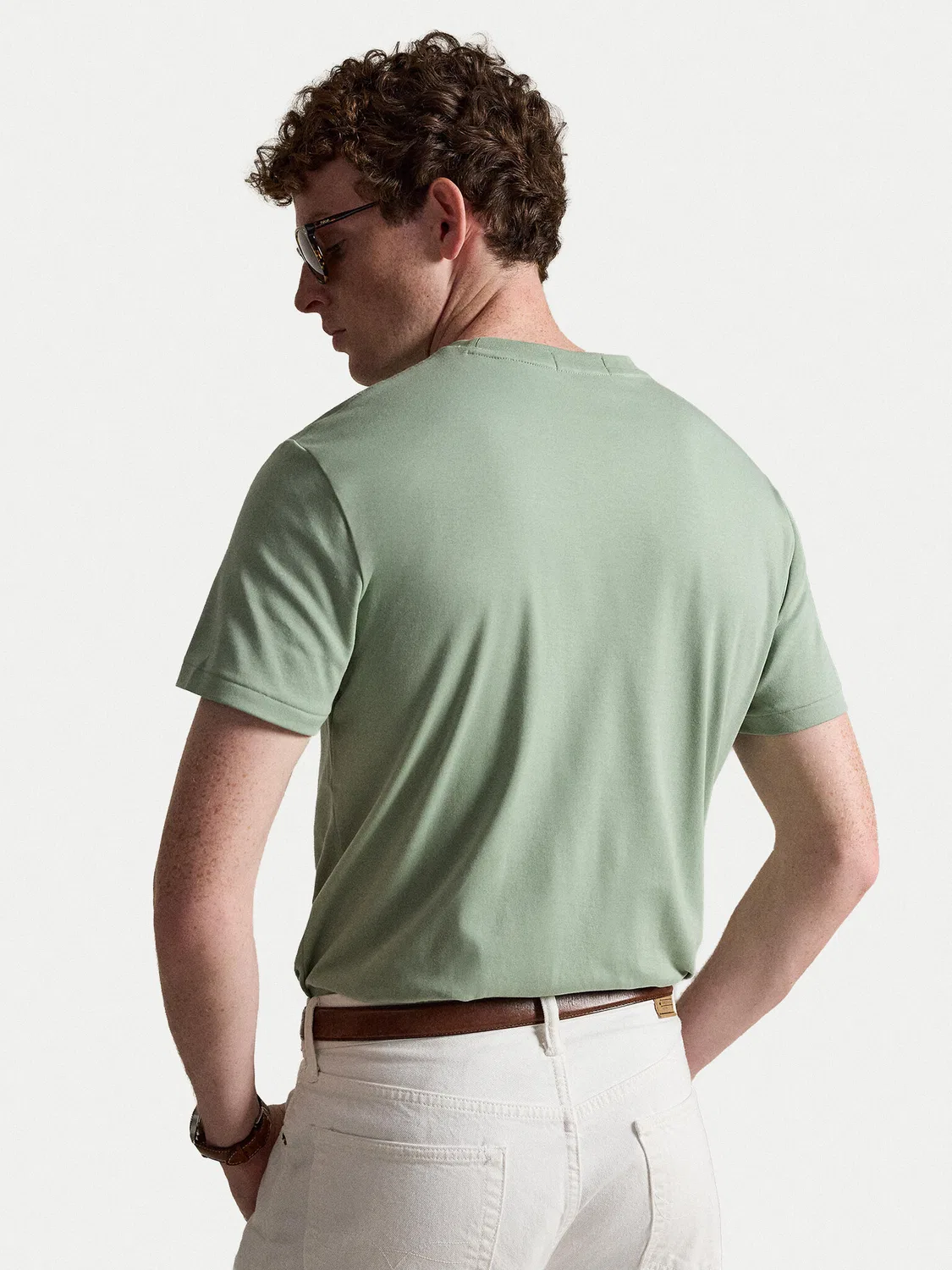 Мужская футболка стандартного кроя Polo Ralph Lauren, светло-зеленый — фото 3
