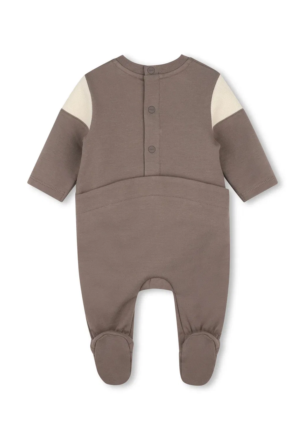 Пижама моллетоне - костюм для сна Boss Kidswear, Dark Brown Beige — фото 2