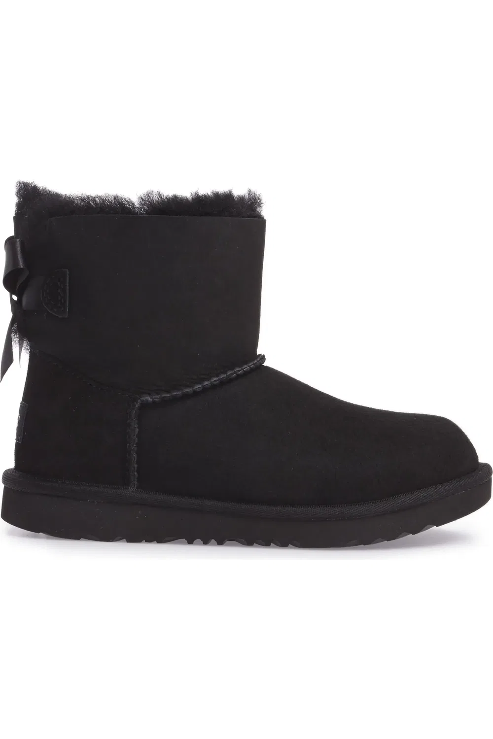Детские ботинки водонепроницаемые с бантом Mini Bailey Bow II UGG, черный — фото 3