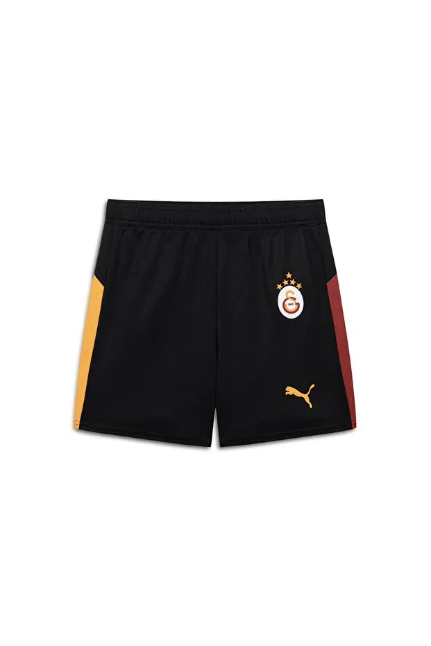 Детские шорты для девочек спортивные с принтом Galatasaray Puma 2025/2026 Kids Home Shorts 77982405 Gsstore, Black
