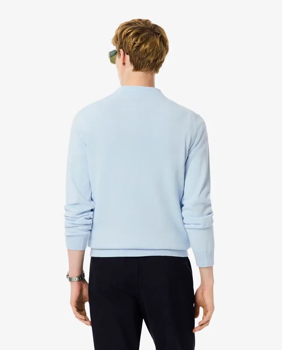 Мужской джемпер из органического хлопка Lacoste, Azul Claro — фото 2