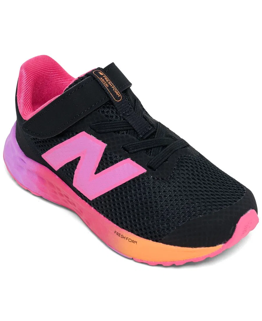 Детские кроссовки для бега с шнурками-эластичными, Fresh Foam Arishi V4 New Balance, Black