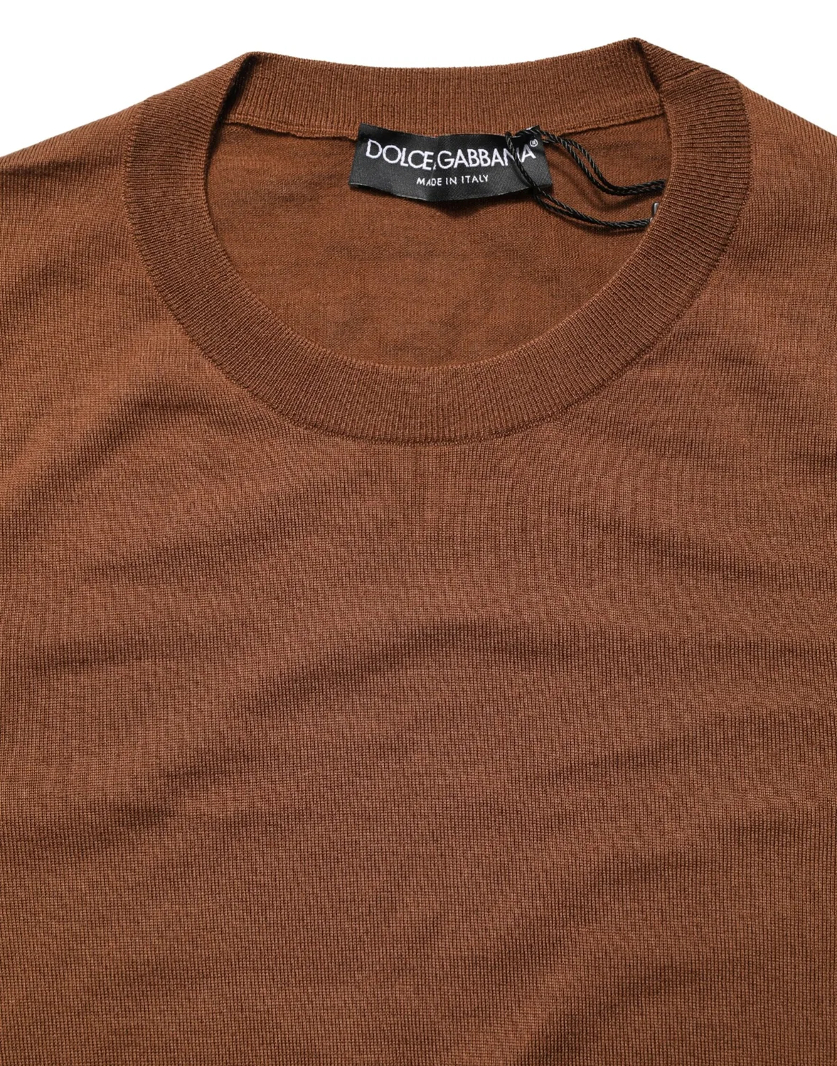 Мужской пуловер с круглым вырезом из кашемира CrewNeck Pullover Dolce & Gabbana, Brown
