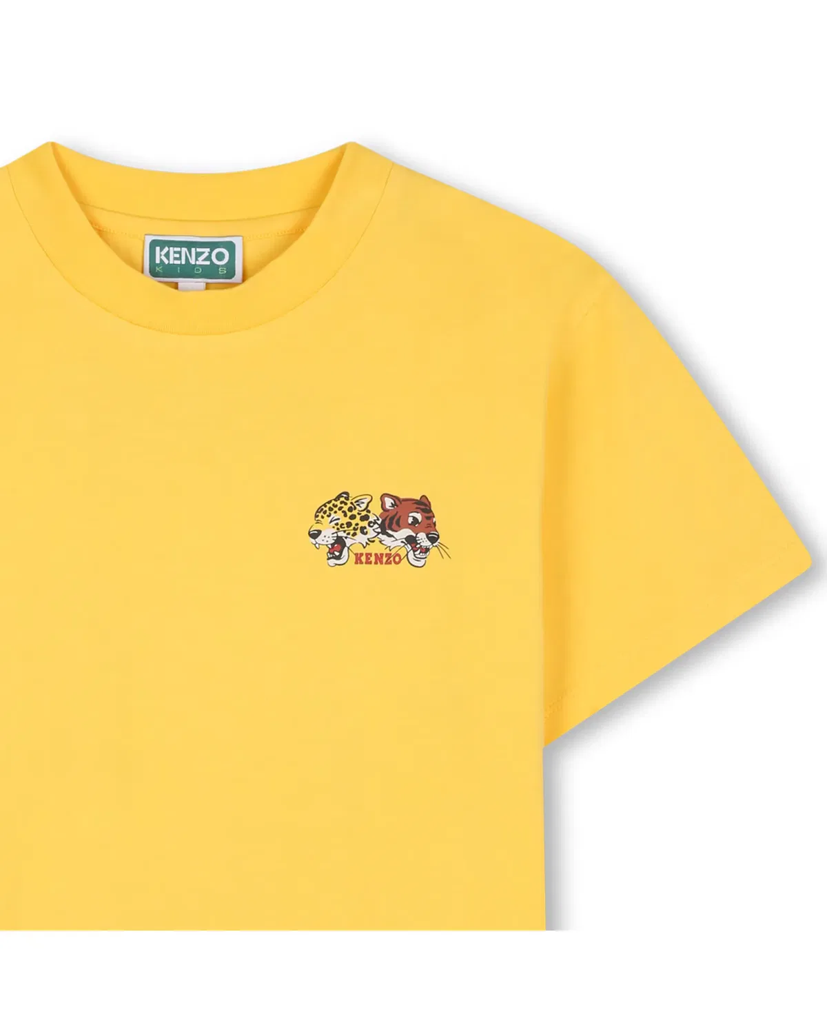 Детская футболка для мальчиков с принтом Kenzo Kids, Yellow — фото 2