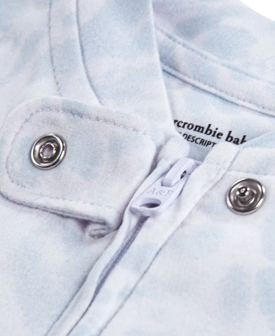 Детский комбинезон с длинным рукавом, на молнии, бренд abercrombie kids, Blue Fog — фото 3
