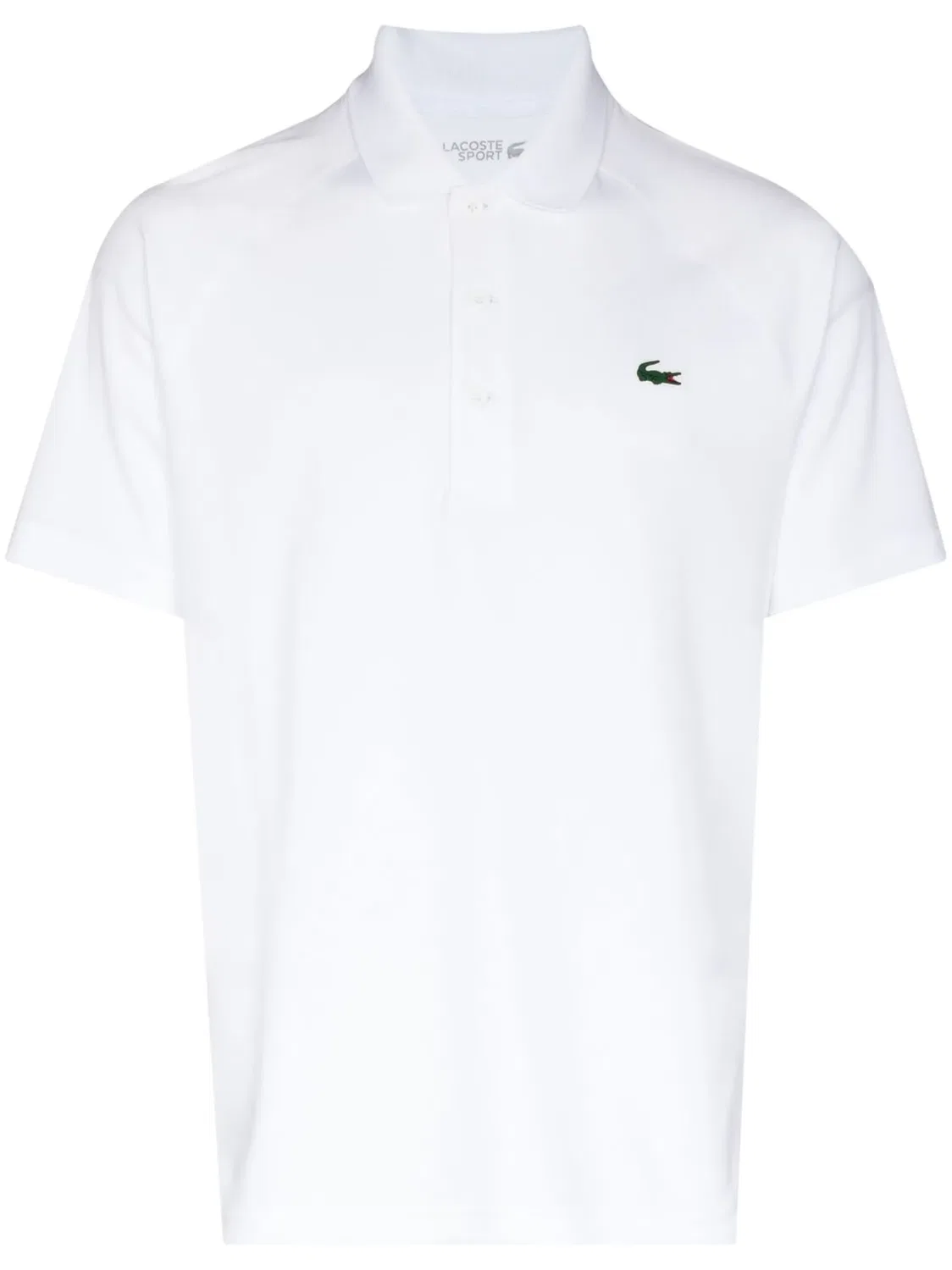 Поло с коротким рукавом с логотипом Lacoste, белый