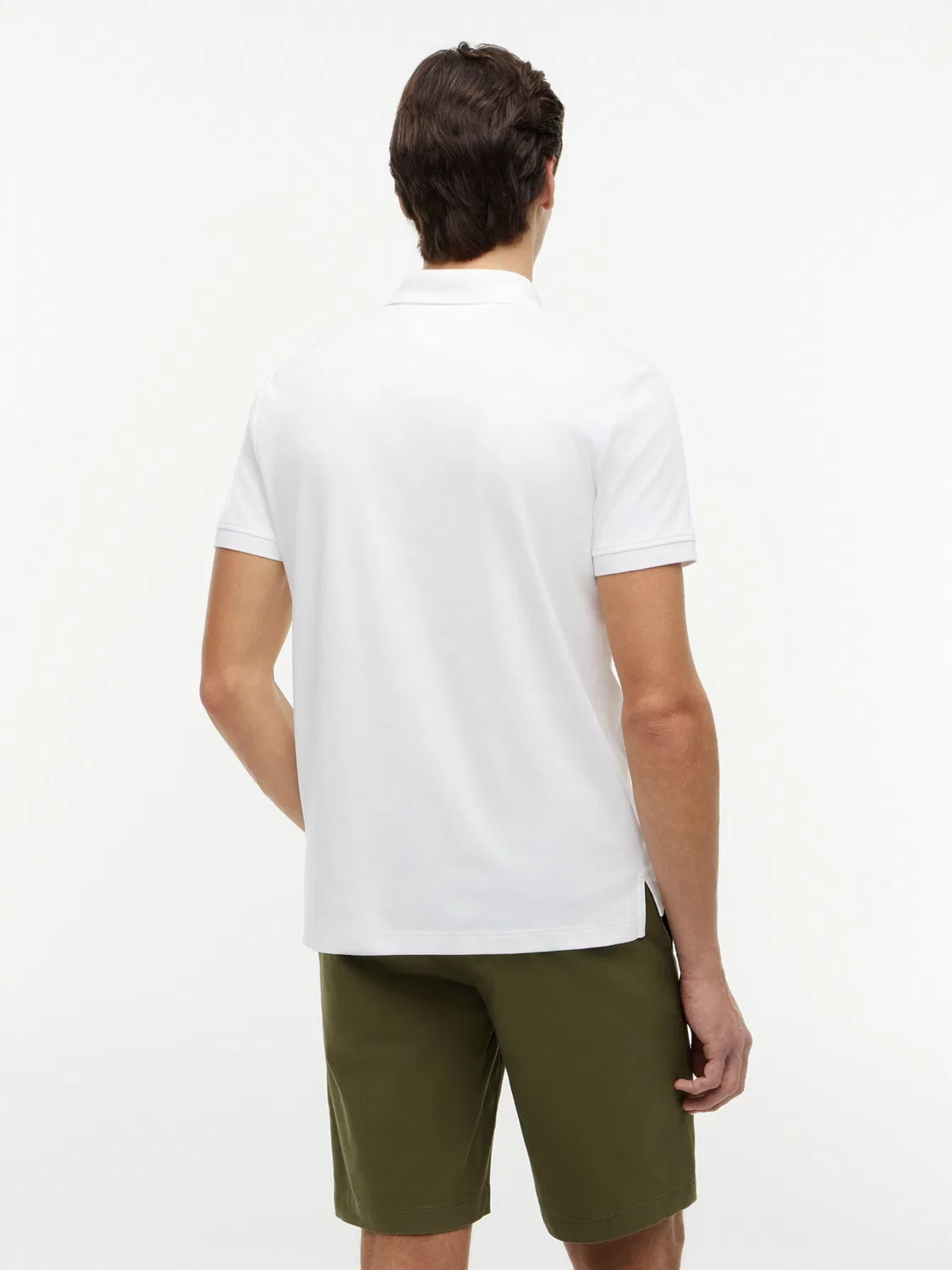 Рубашка Tommy Hilfiger Regular Fit Fluid белого цвета — фото 3