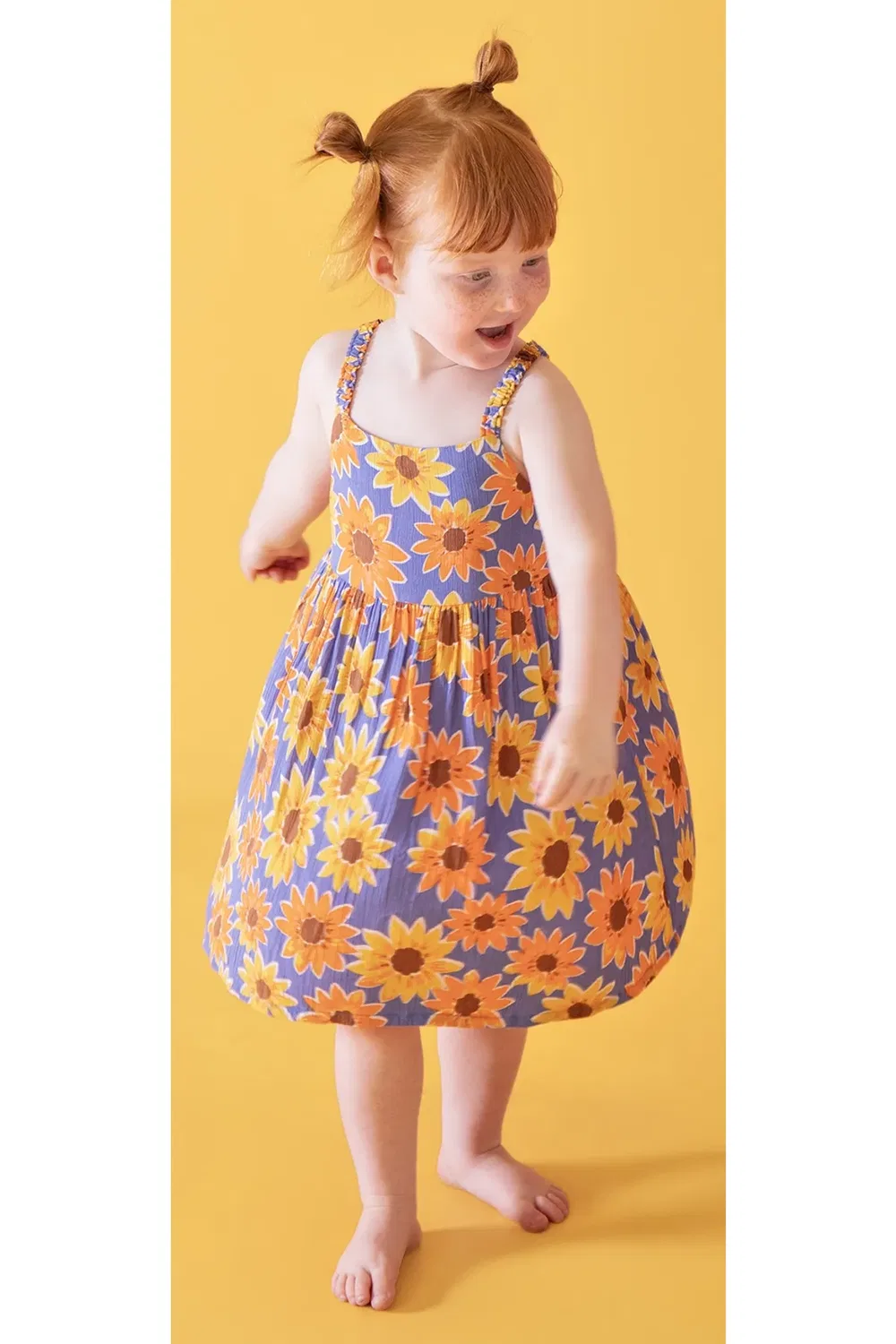 Детское платье из хлопка Sophie Summer Dress Frugi, Lilac — фото 4