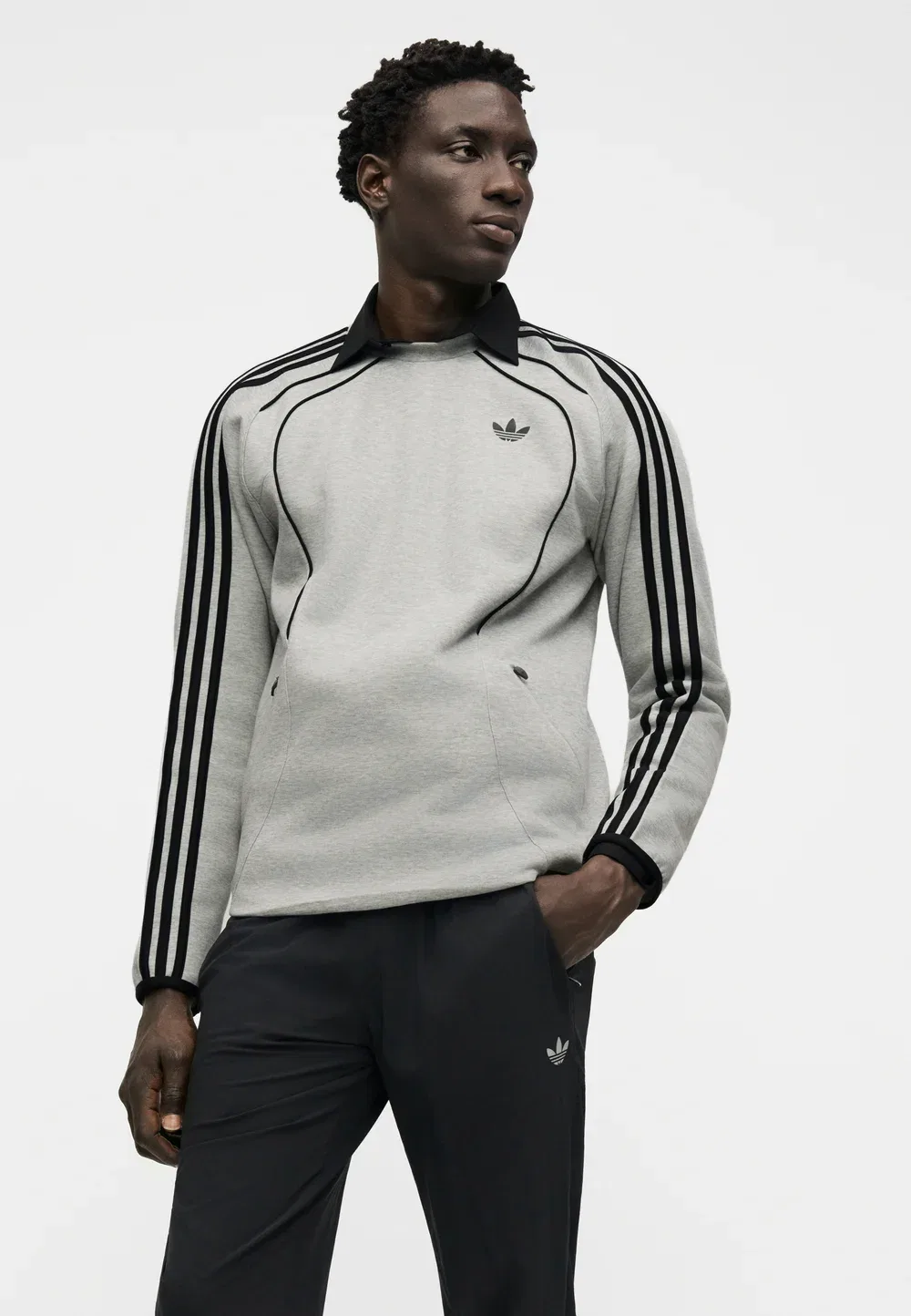 Команда Spacer - толстовка Adidas Originals, Medium Grey Heather — фото 4