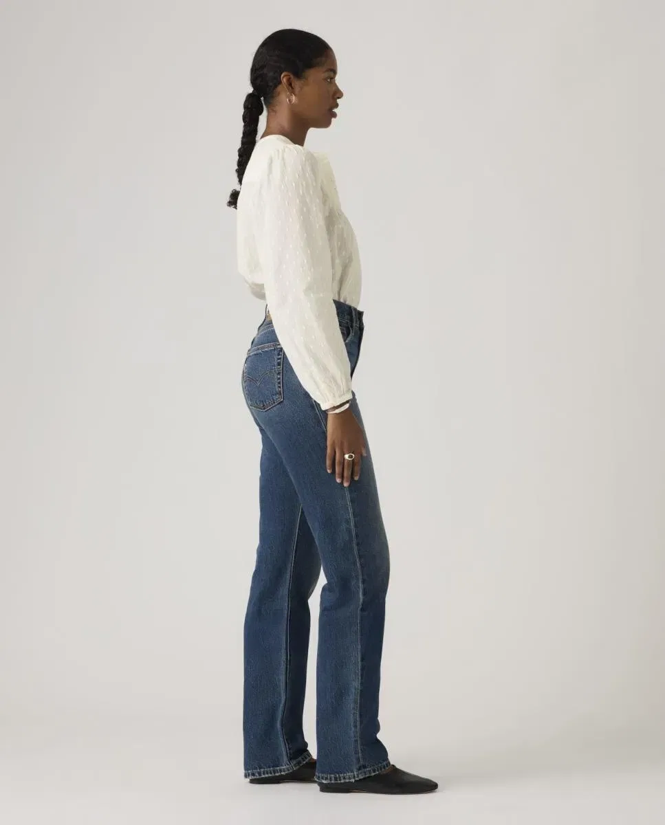 Женские джинсы прямого кроя с высокой посадкой Easy Dad Levi's, Azul — фото 4