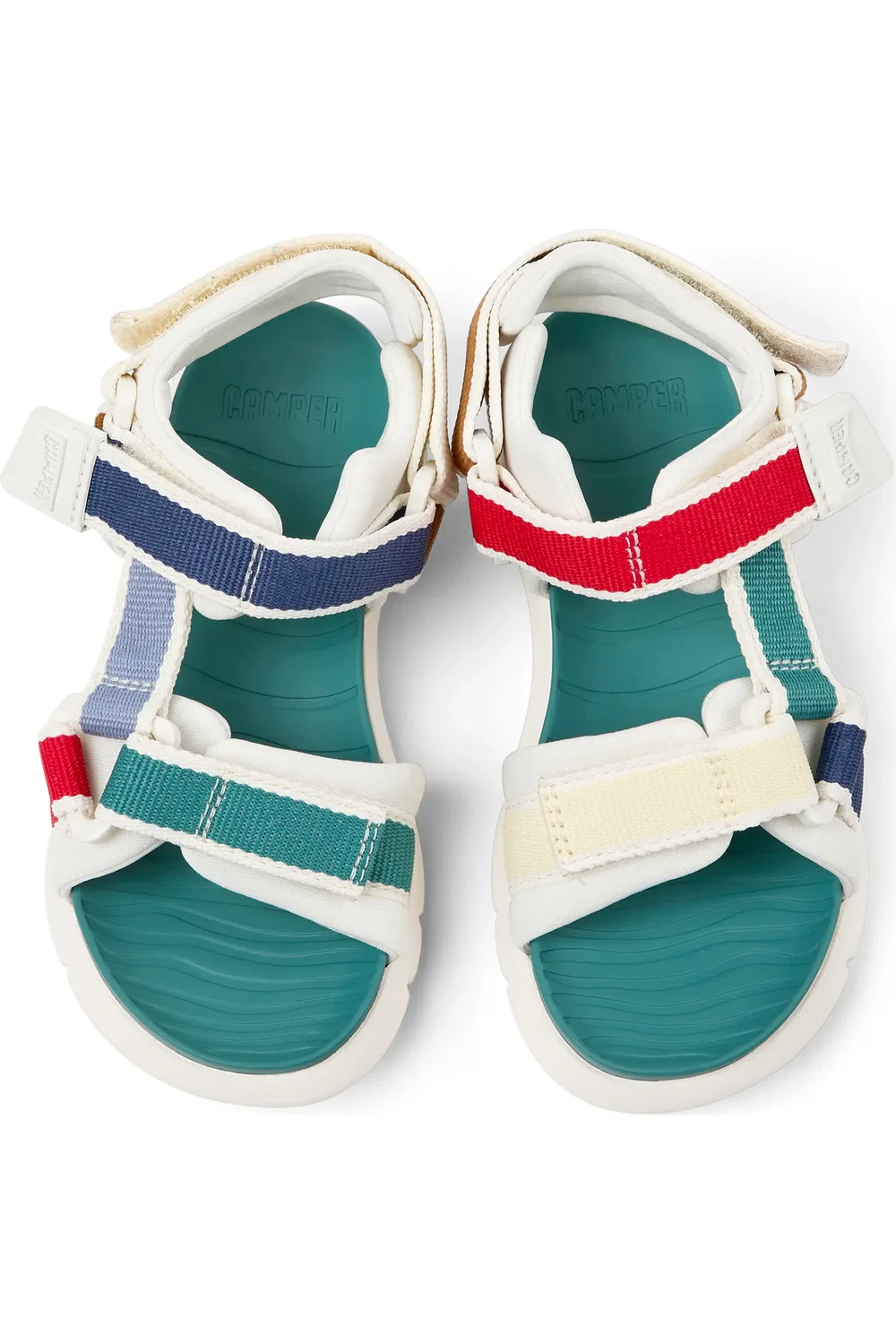 Сандалии детские Camper Oruga, рыбацкие, легкие, Red Multi — фото 4