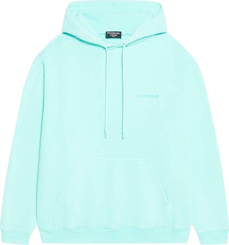 

Худи Balenciaga Medium Fit Hoodie 'Mint', зеленый