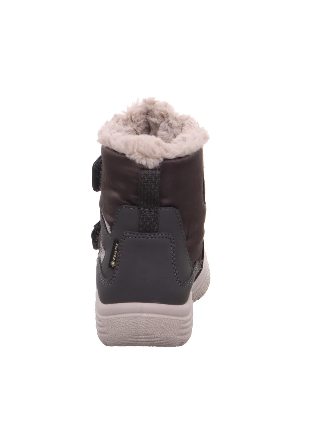Детские зимние сапоги для девочек с липучками Crystal Superfit, Grey Beige — фото 3