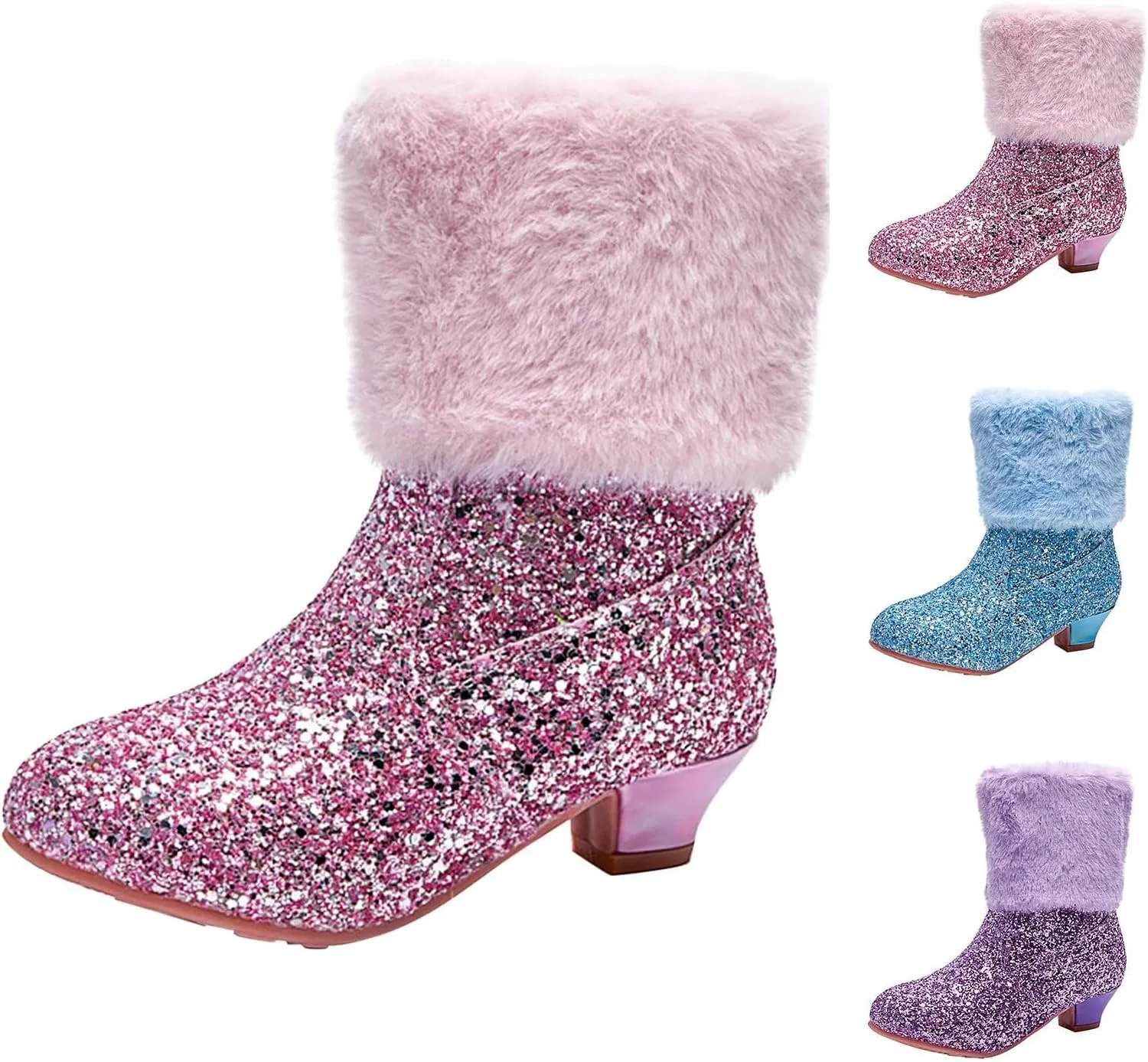 Детские сапоги для девочек с блестками Cowgirl Boots, Pink