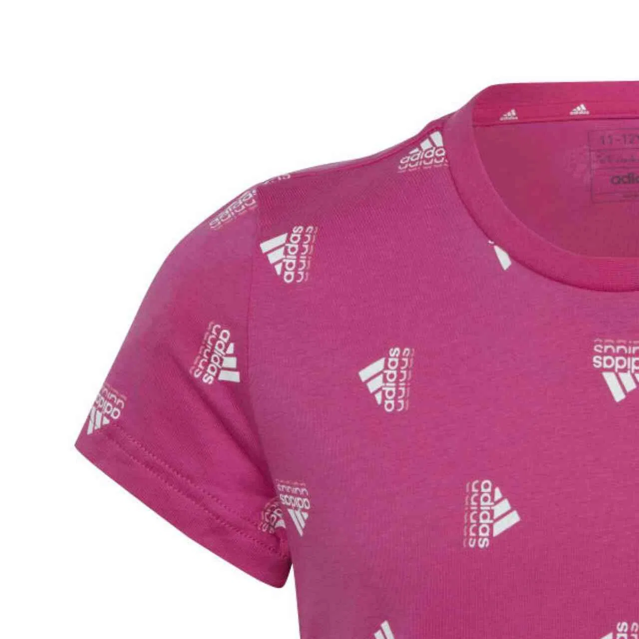 Детская футболка с принтом Brand Love Print Adidas, Rosa — фото 4