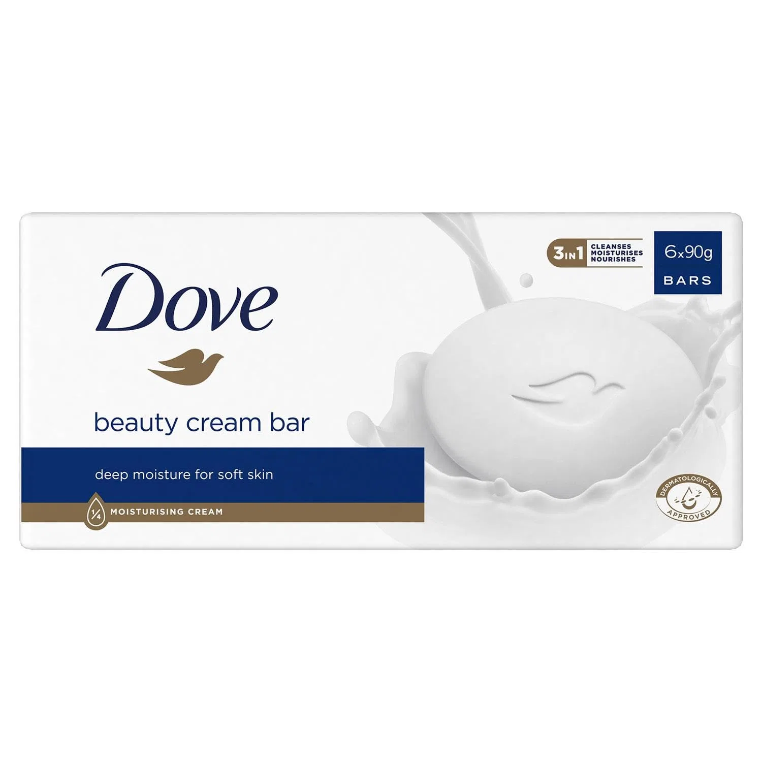 Мыло Dove Original Beauty Cream Bar, 6x90 г, Набор 2 шт, Белый — фото 2