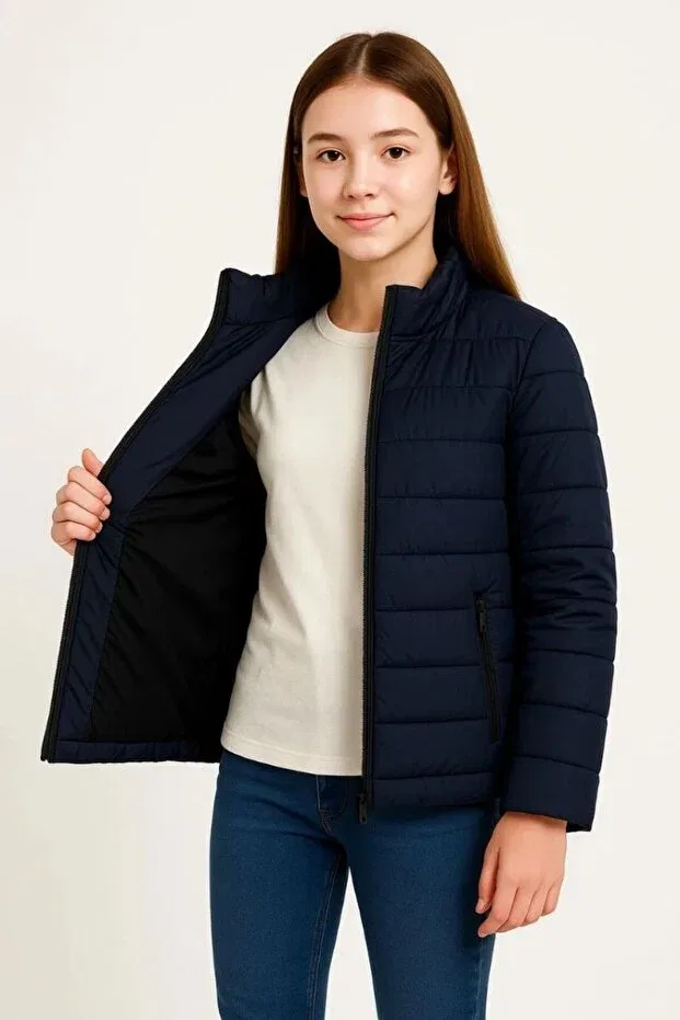 Детская куртка для девочек с принтом Generic Brands, Navy Blue