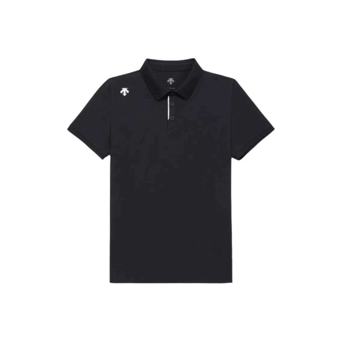Детское поло свободного прямого кроя DESCENTE, Black Blko