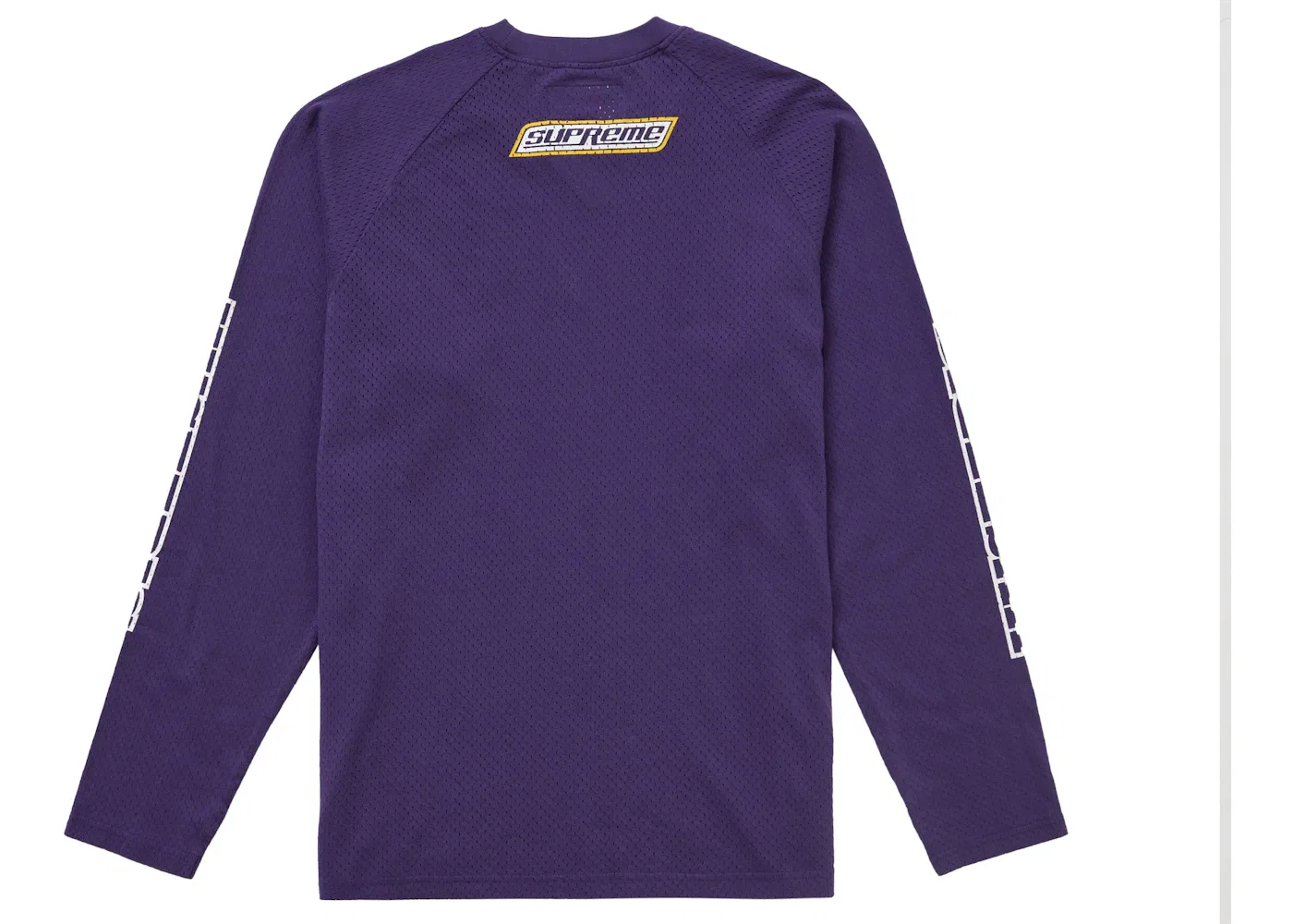 Мужской топ с сетчатым дизайном Hysteric Glamour Mesh L/S Supreme, фиолетовый — фото 2