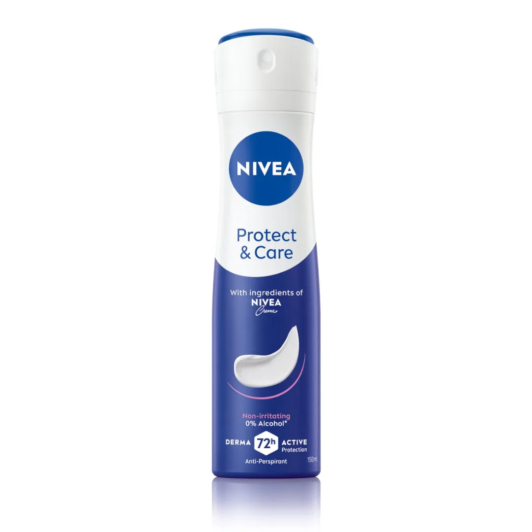 Женский антиперспирант-спрей 150 мл Nivea, Protect & Care