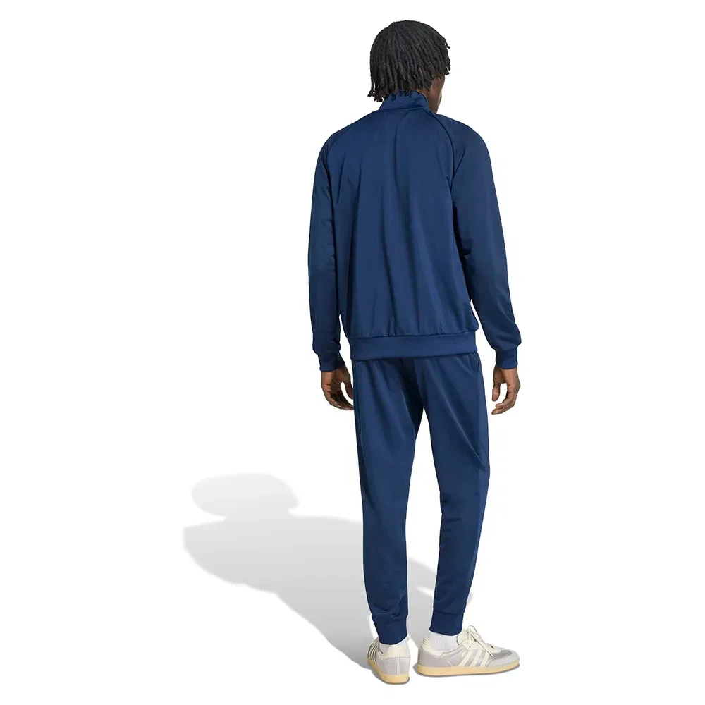 Мужской спортивный костюм из полиэстера Tech Trefoil Essentials Track Set Adidas Originals, Blue — фото 2