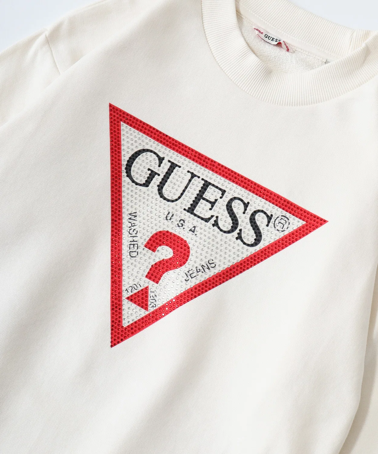 Детское платье с длинным рукавомс принтом Guess, Cream — фото 3