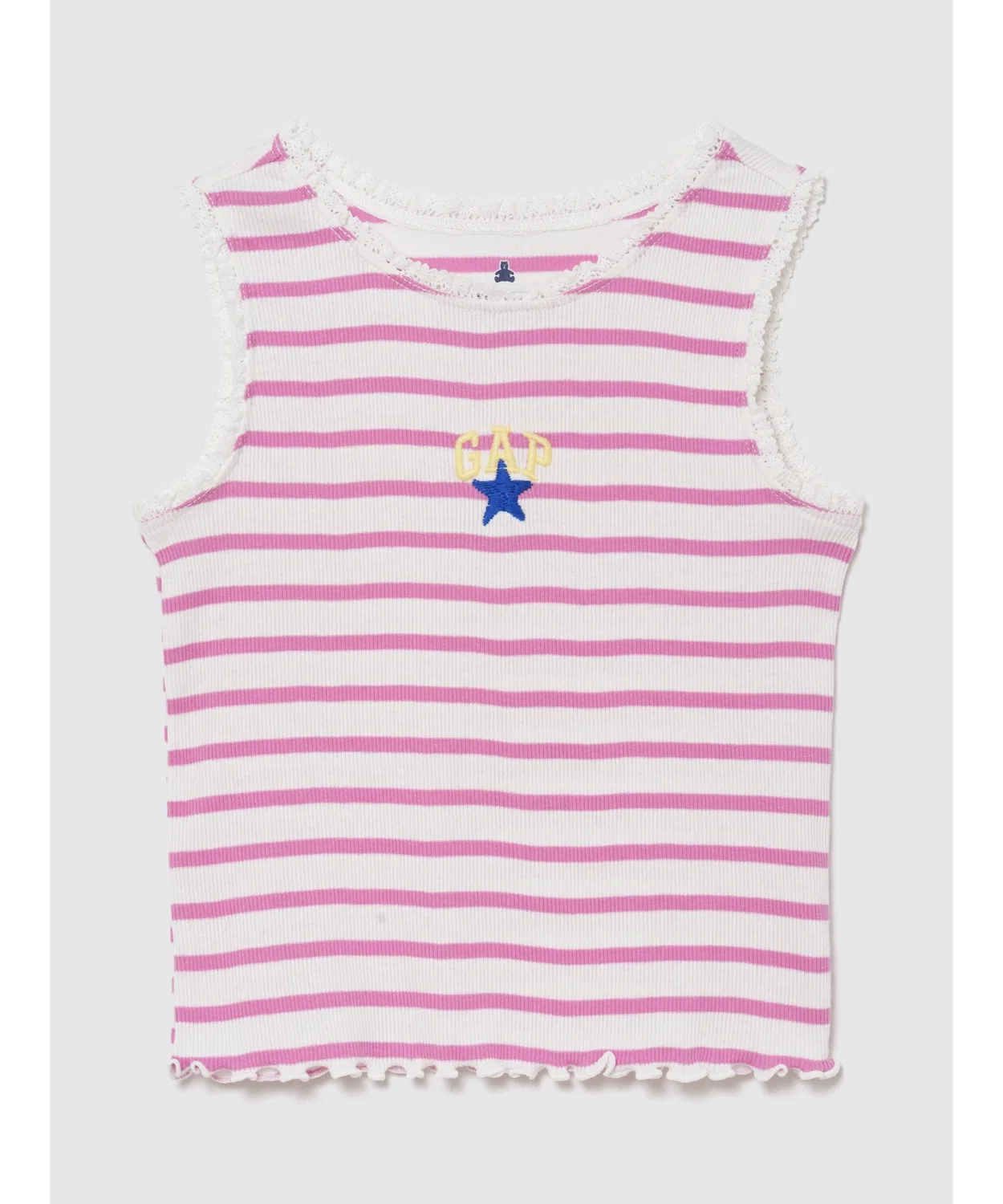 Детский хлопковый топ без рукавов GAP, Pink