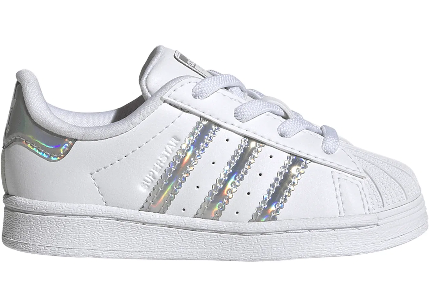 Детские кроссовки Lifestyle с принтом Adidas Superstar Adidas, Cloud White/Supplier Colour/Silver Dawn