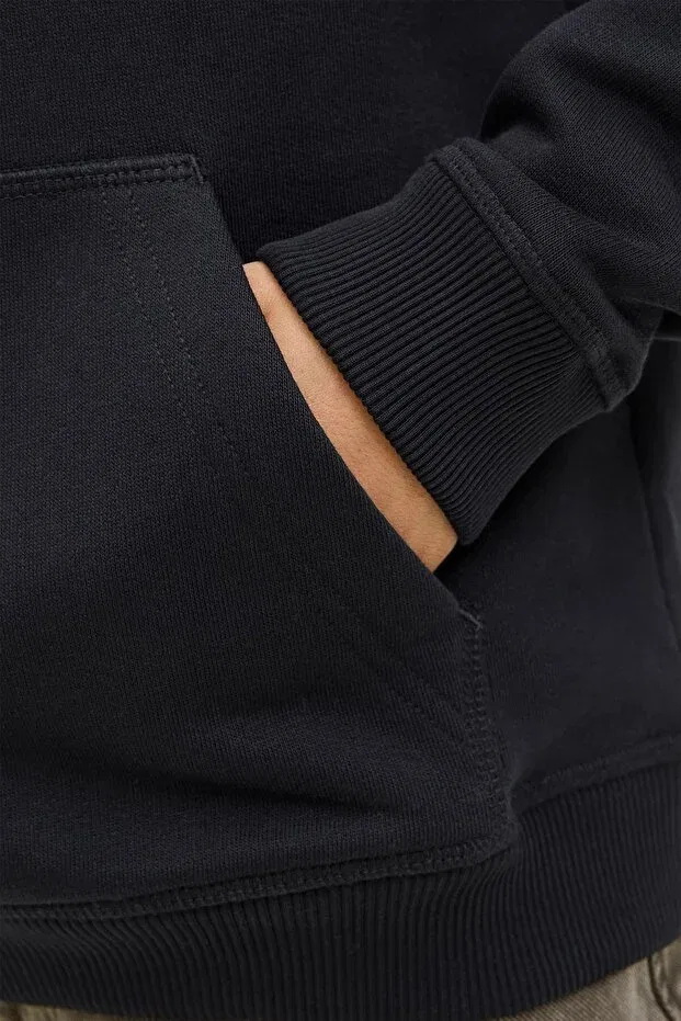 Детские свитшот для девочек с принтом Jornorrebro Jack & Jones, Black — фото 4