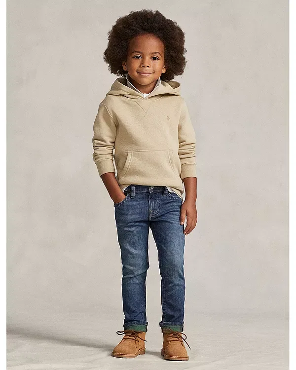 Детская толстовка для мальчиков с вышивкой Polo Ralph Lauren, Khaki — фото 2