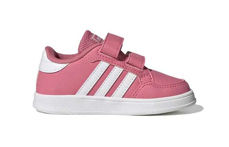 Детские кроссовки с застежкой-липучкой Breaknet Abrasion Resistant Low top Adidas Neo, Pink — фото 2