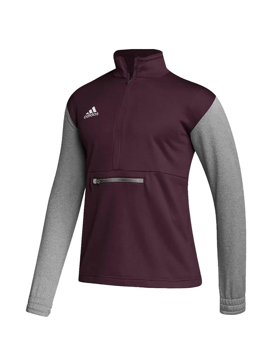 Свитер Team Issue с воротником на молнии Adidas, фиолетовый