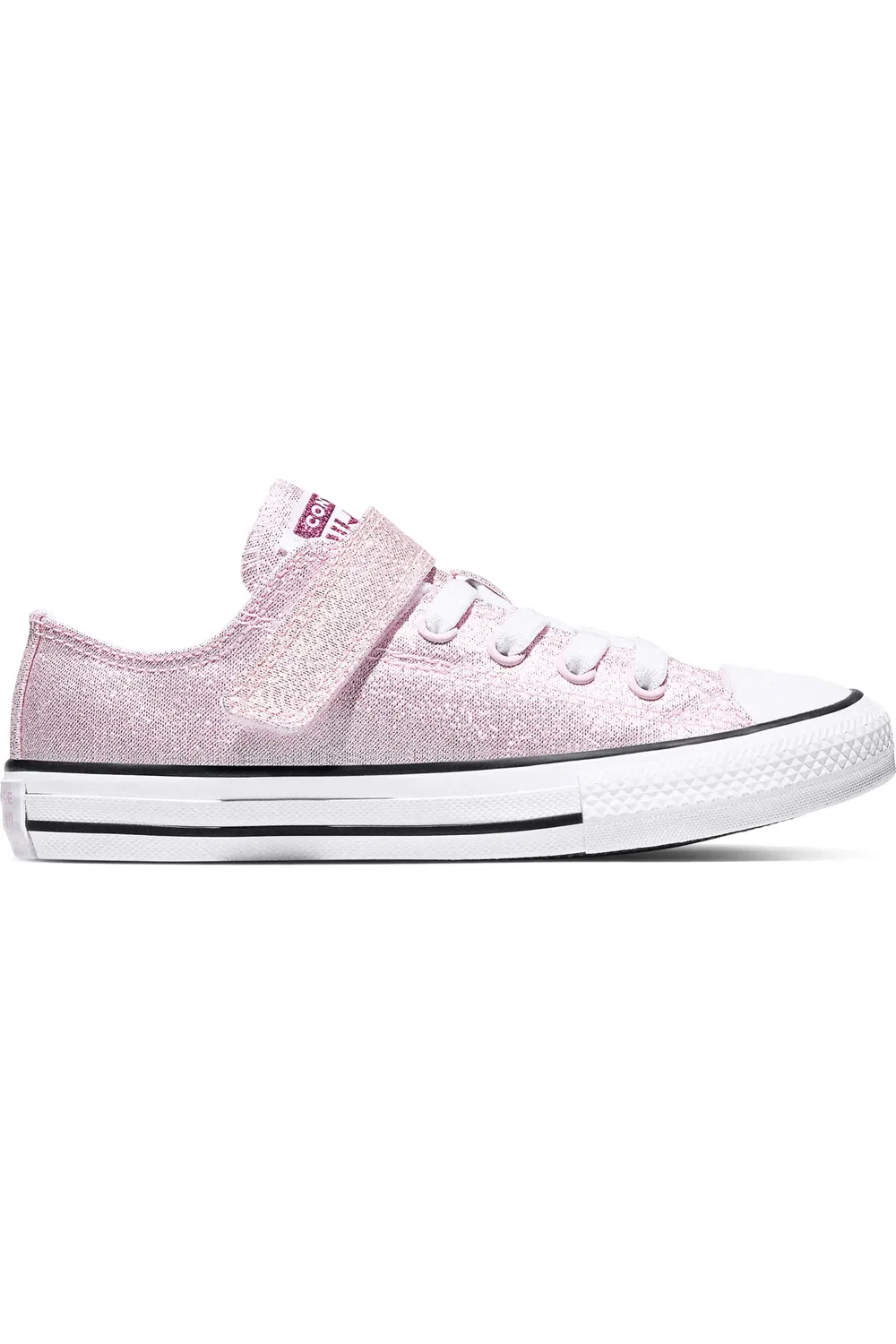 Кеды детские на липучке с блестками Chuck Taylor All Star Easy On Glitter Converse, New Found Bloom — фото 2