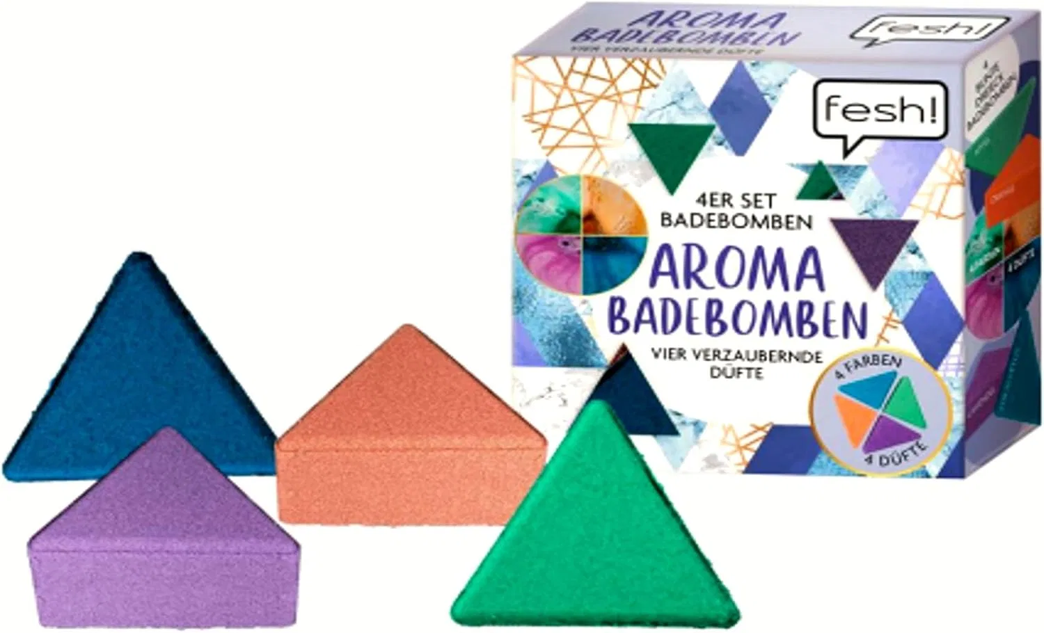 Набор ароматических бомбочек для ванны Triangle Aroma HAC24, 4 шт. по 40 г — фото 3