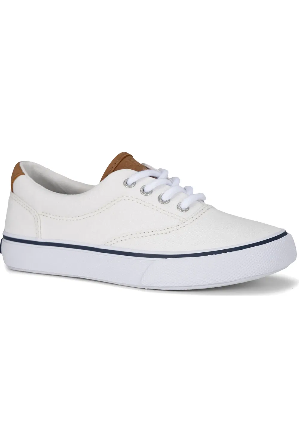 Кроссовки детские на шнуровке CVO Striper II Sperry, Blanc De Blanc