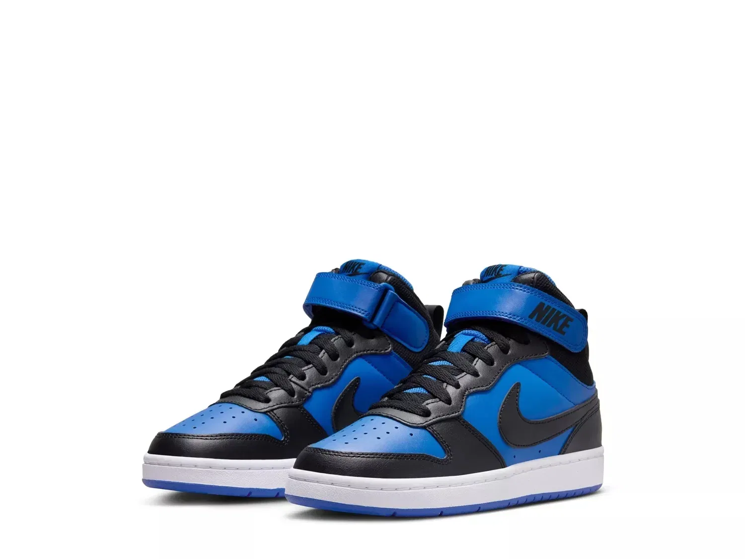 Кроссовки высокие Nike Court Borough Mid, Black/Blue — фото 3